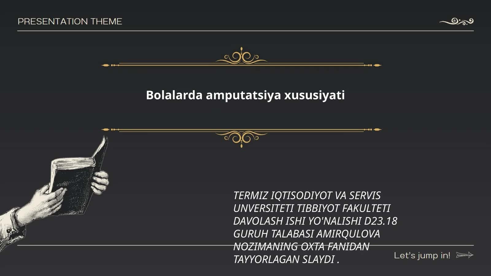Bolalarda amputatsiya xususiyati