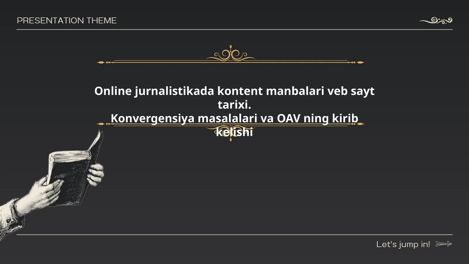 Onlayn jurnalistikada kontent manbalarining evolyutsiyasi