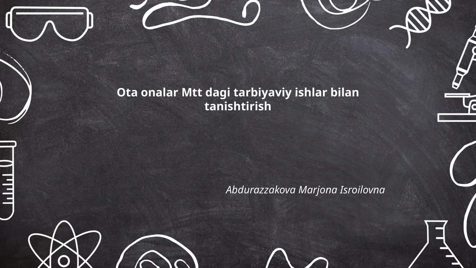 MTTning tarbiyaviy ishlarining maqsad va vazifalari
