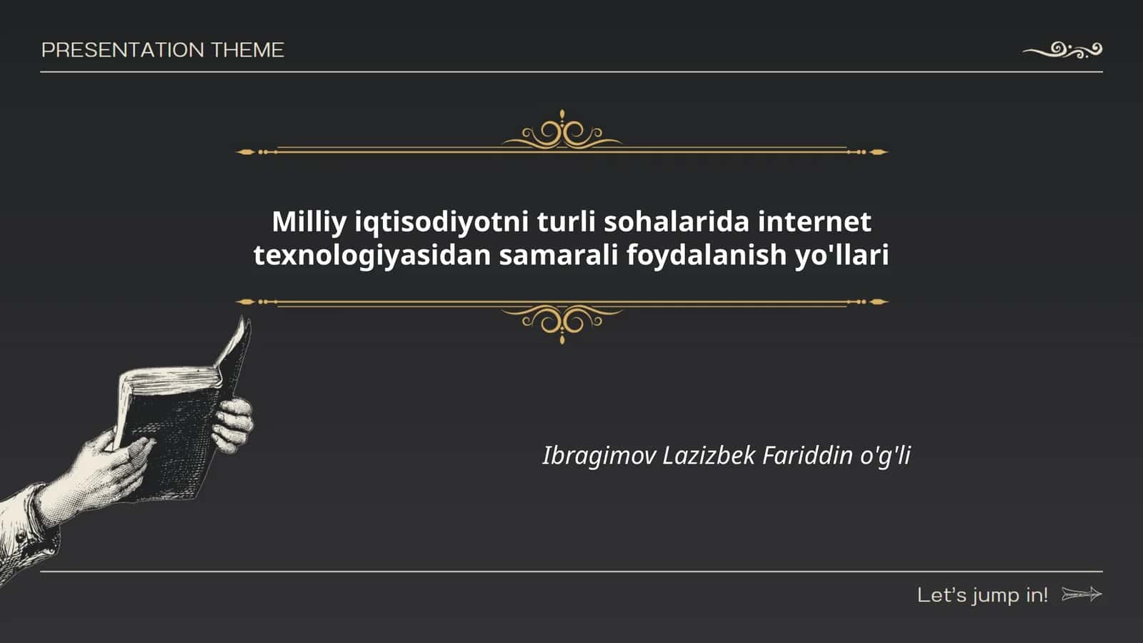 Milliy iqtisodiyotni turli sohalarida internet texnologiyasidan samarali foydalanish yo'llari