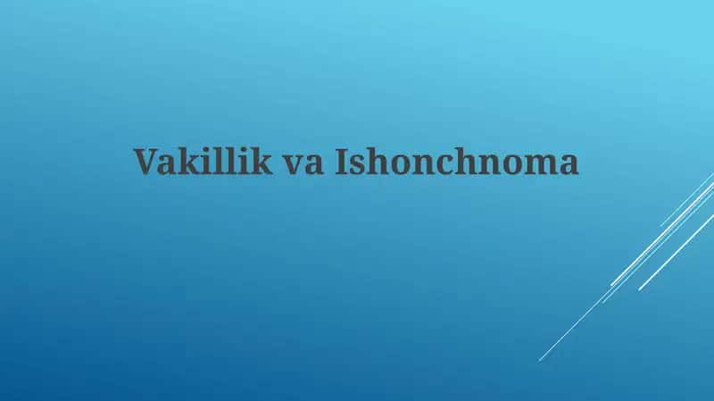 VakillikvaIshonchnoma