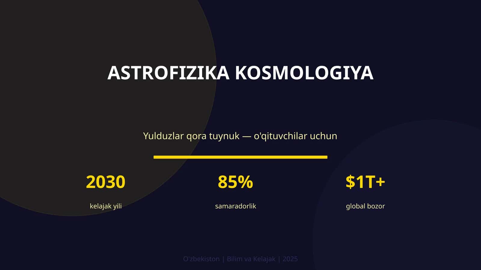 ASTROFIZIKA KOSMOLOGIYA