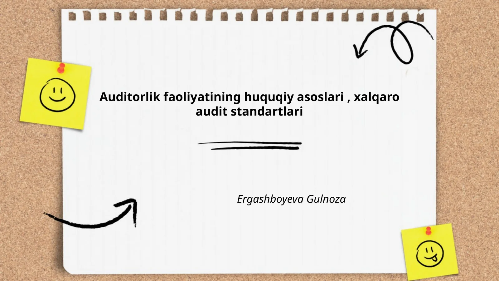 Auditorlik faoliyatining huquqiy asoslari, xalqaro audit standartlari