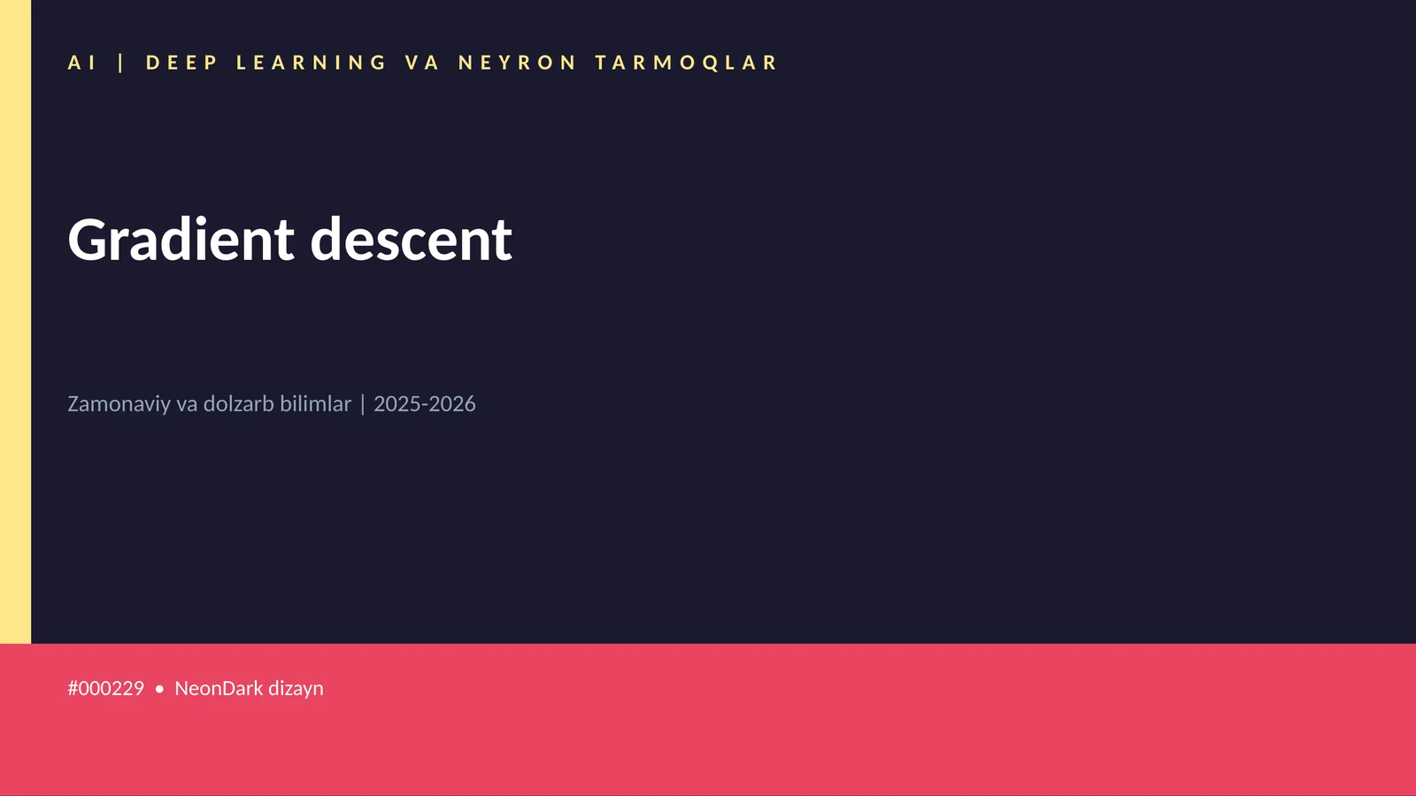 Gradient descent