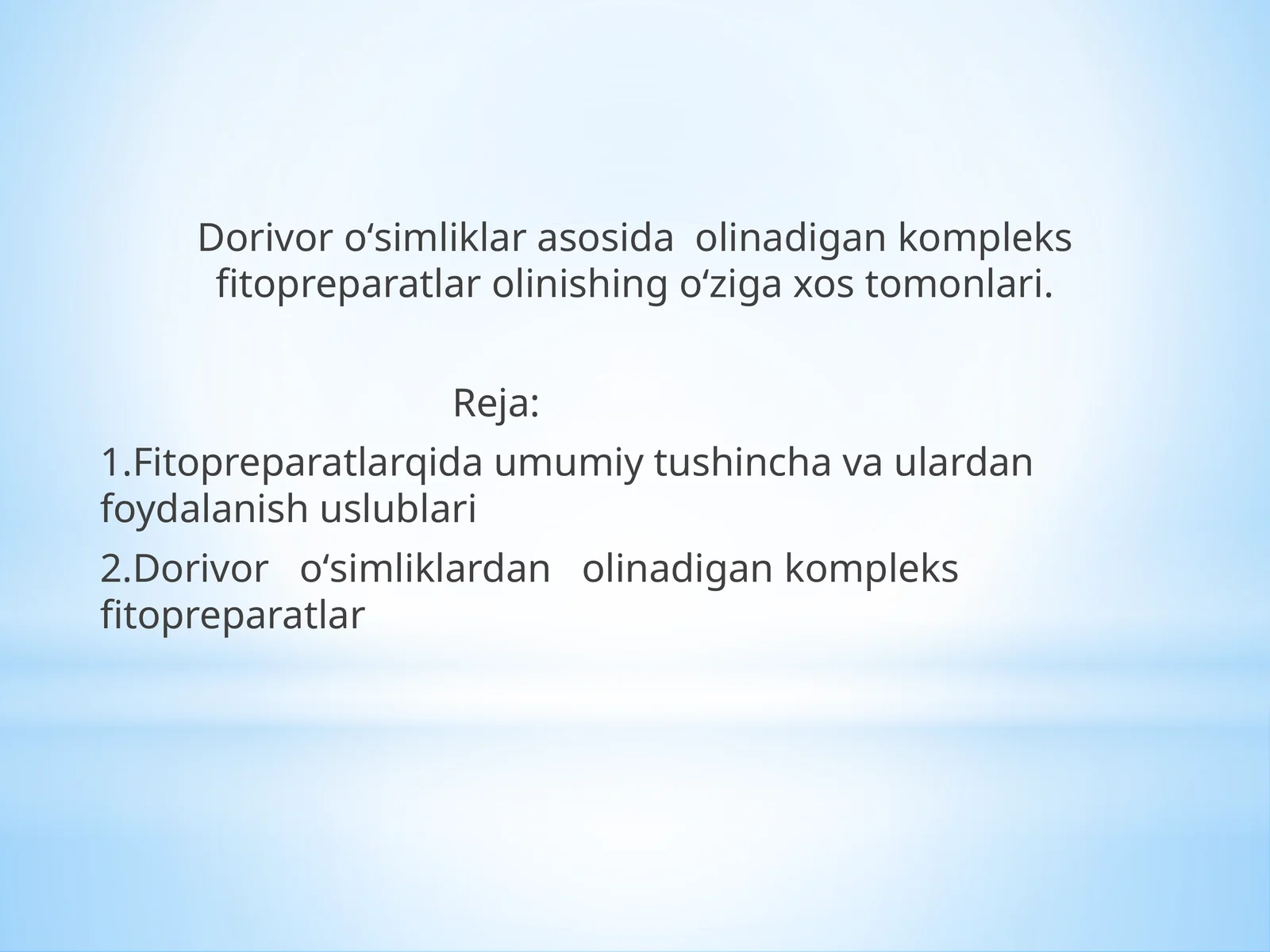 Fitopreparatlar