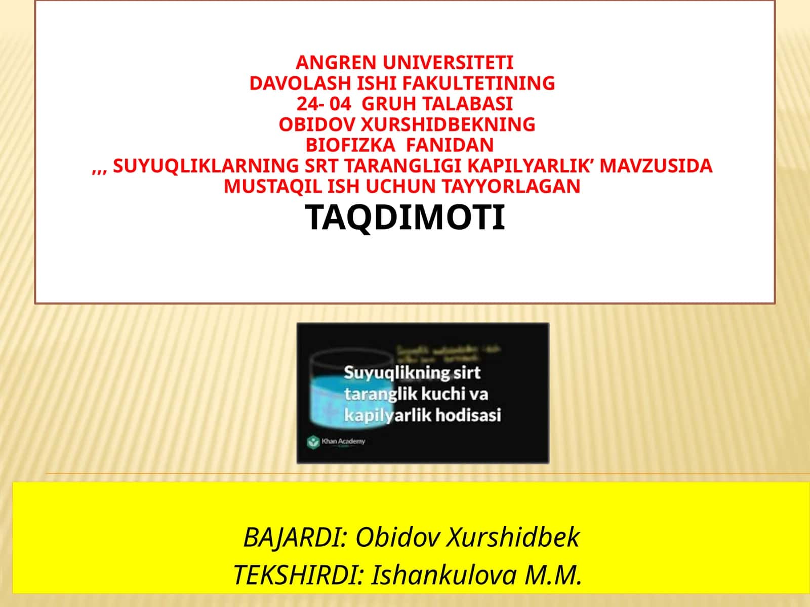 Sirttarangligi va kapillyarlikning tabiatdagi ahamiyati