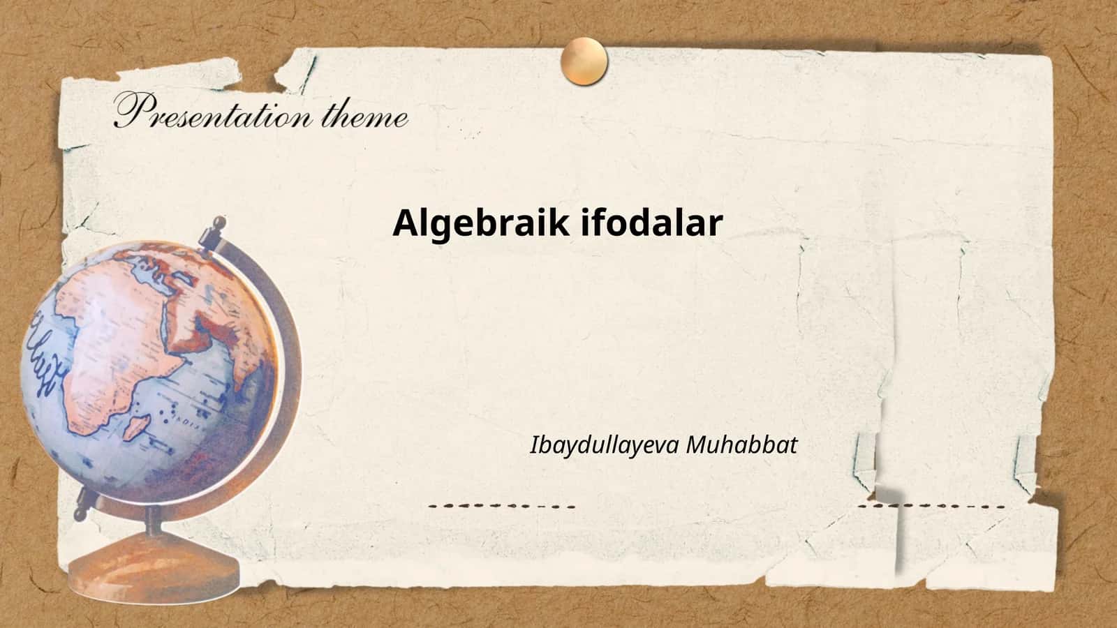 Algebraik ifodalar