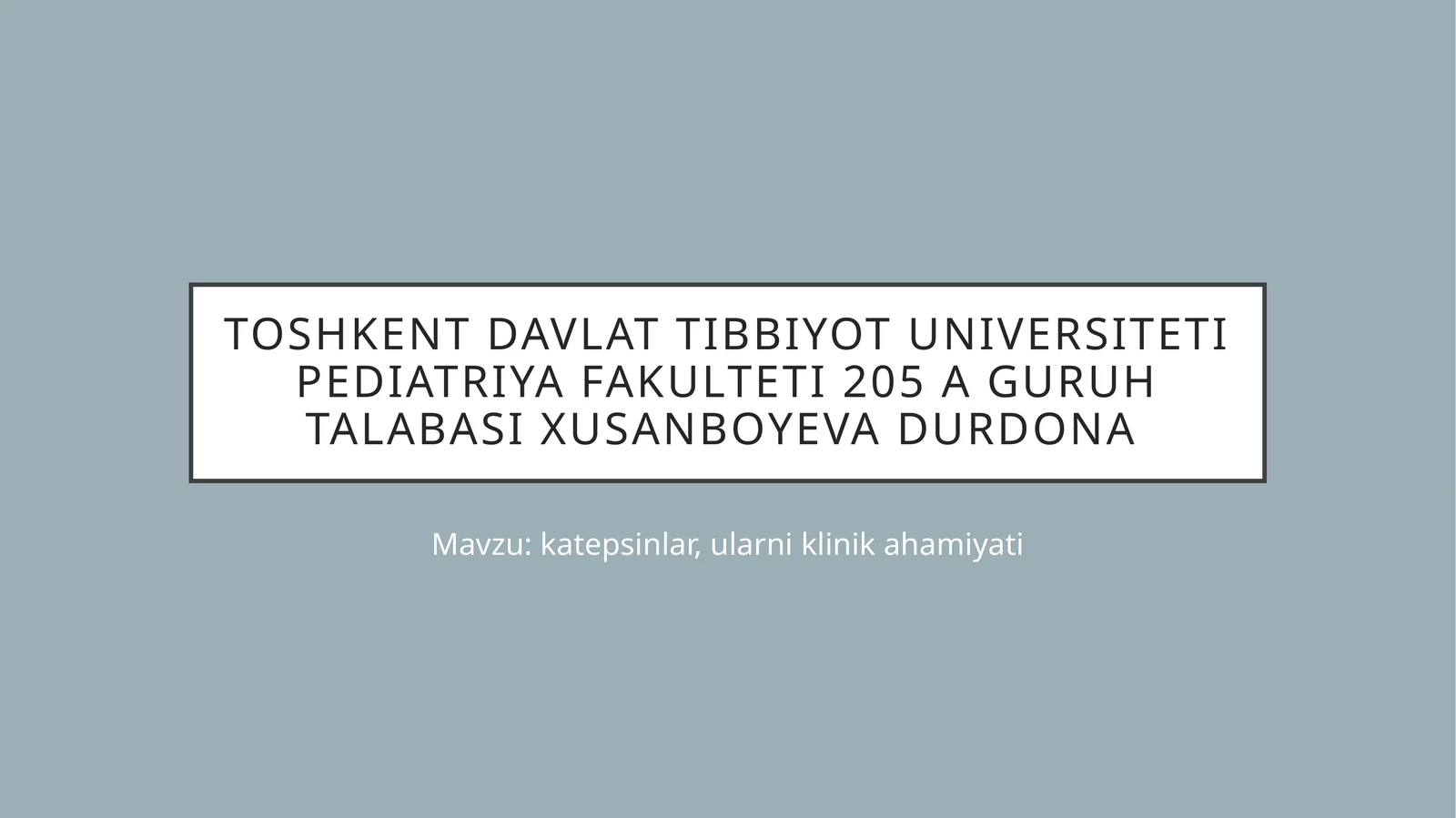 katepsinlar, ularni klinik ahamiyati
