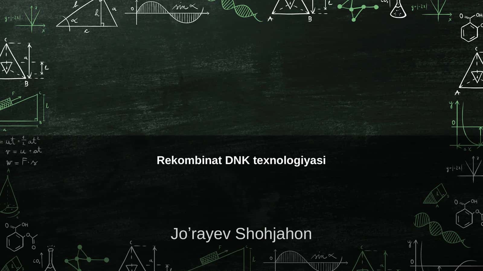 Rekombinat DNK texnologiyasi