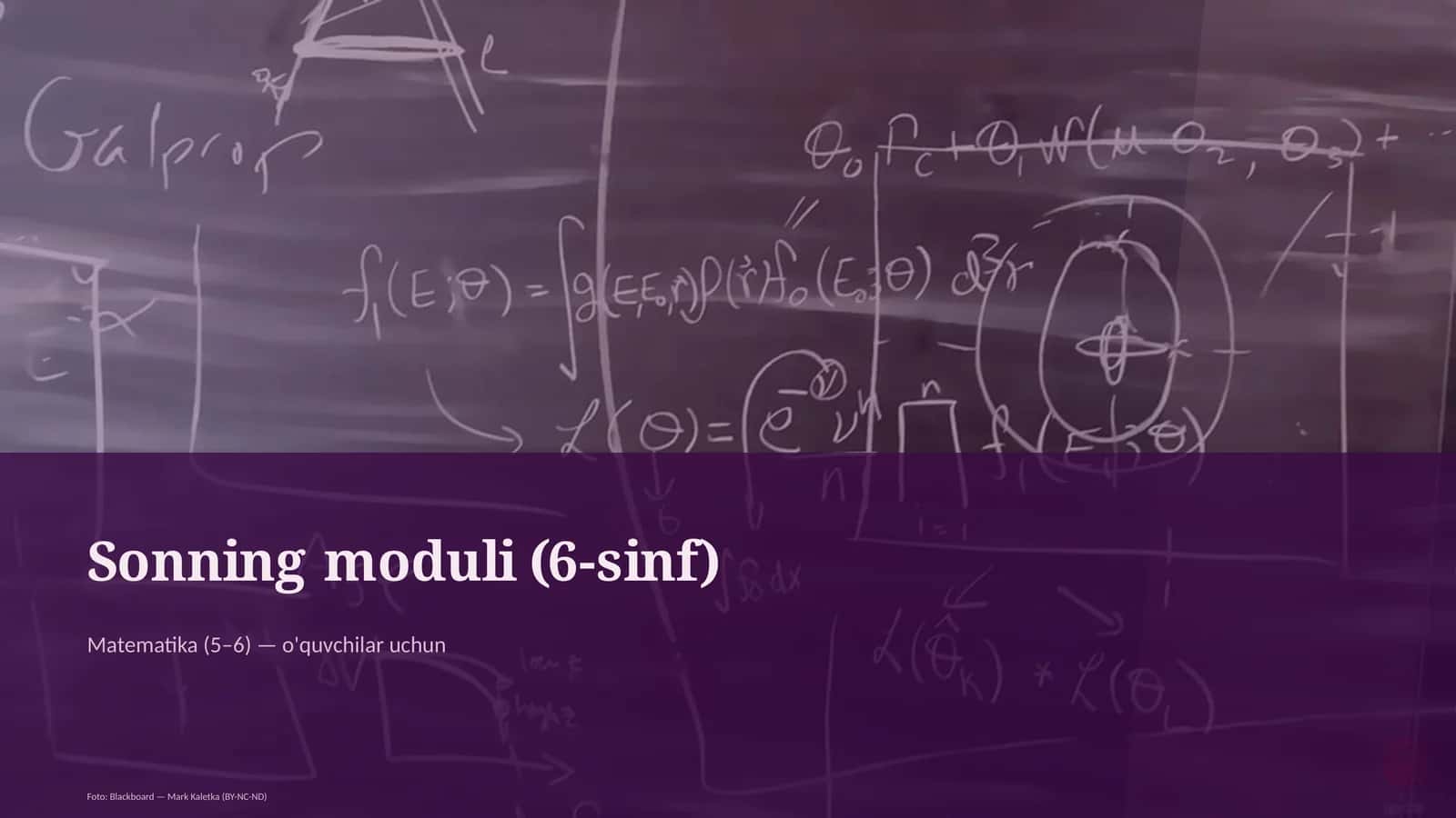 Sonning moduli (6-sinf)