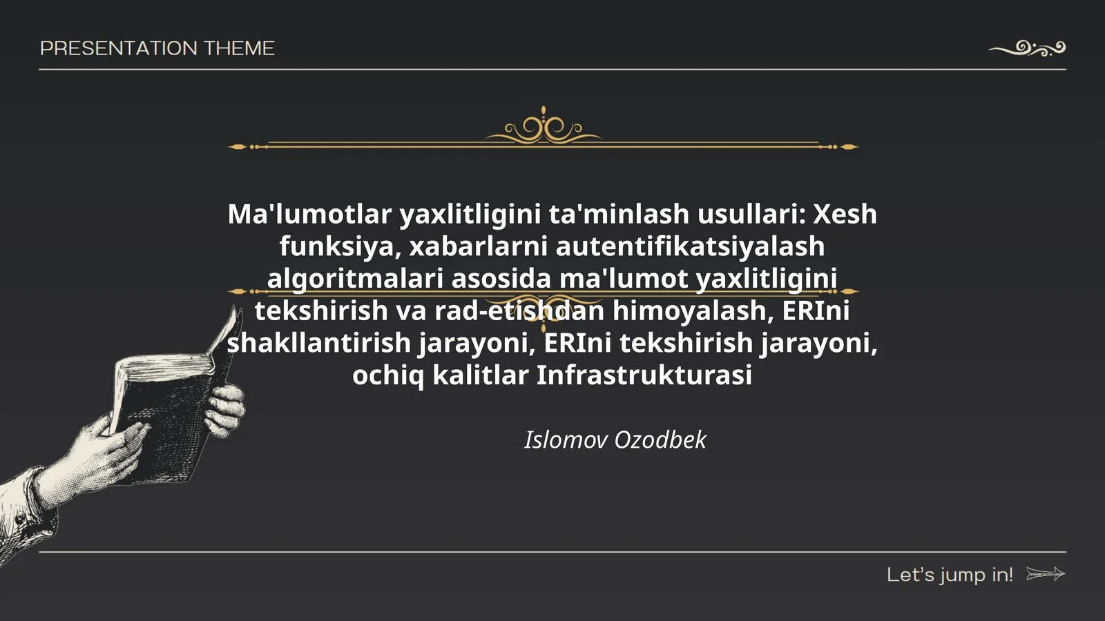 Ma'lumotlar yaxlitligini ta'minlash usullari