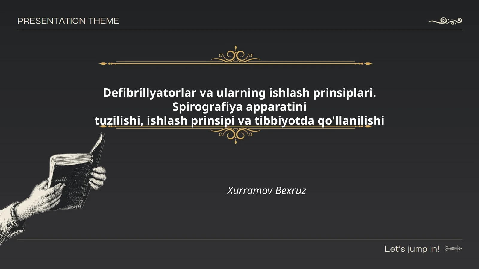 Defibrillyatorlar va ularning ishlash prinsiplari. Spirografiya apparatini tuzilishi, ishlash prinsi