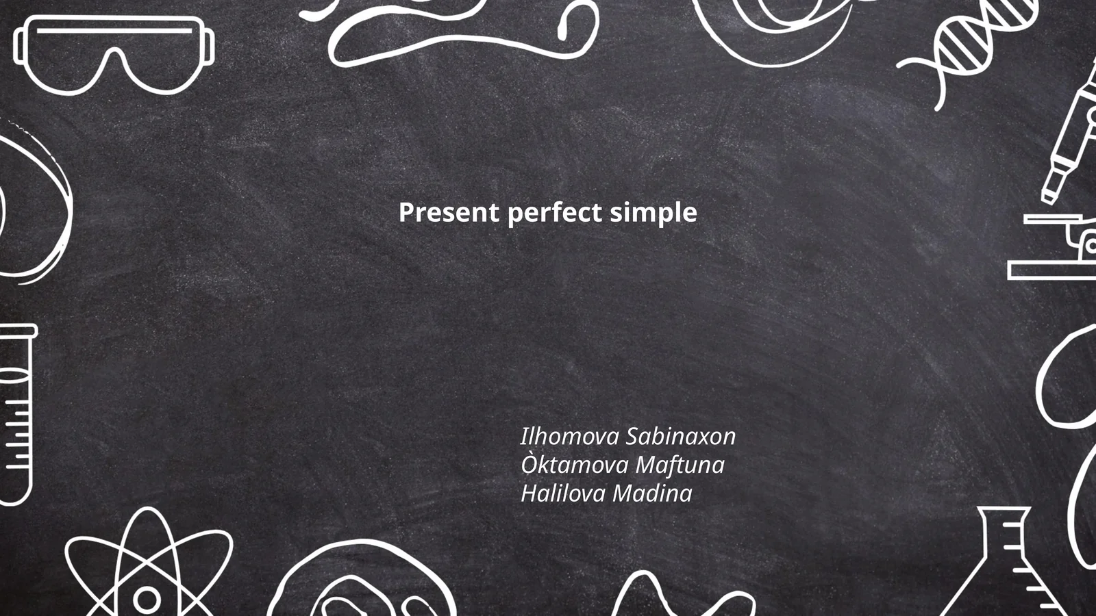 Present perfect simple