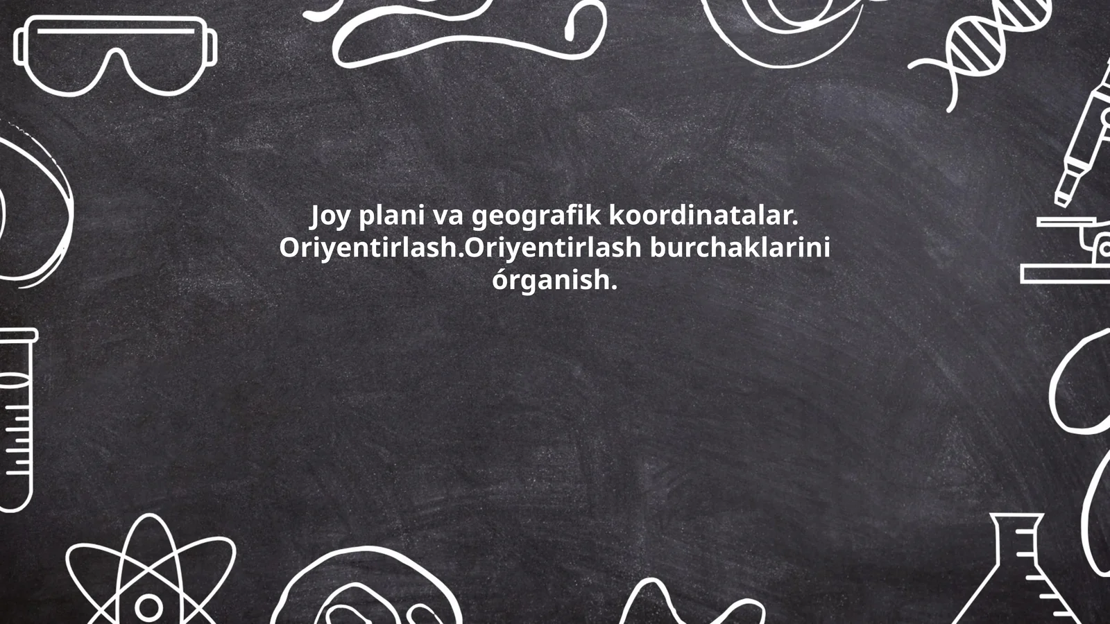 Joy plani va geografik koordinatalar