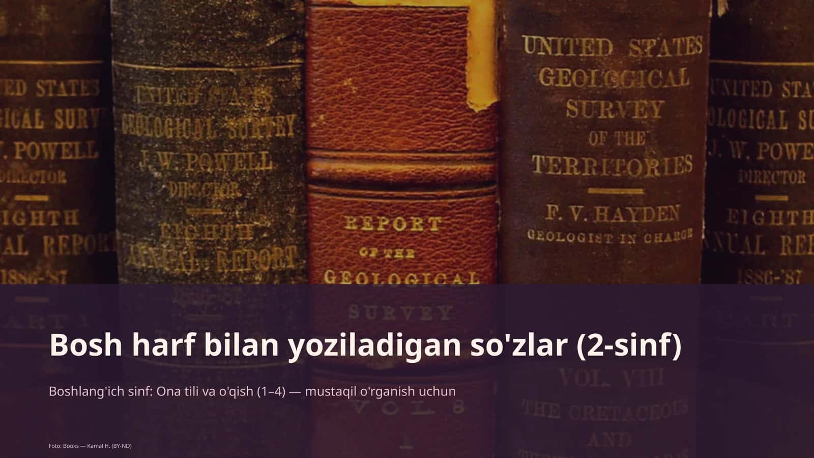 Bosh harf bilan yoziladigan so'zlar (2-sinf)