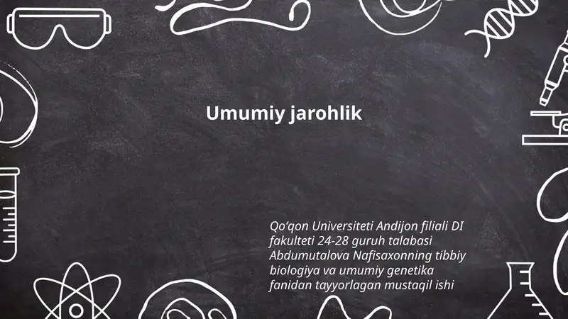 Tibbiy Biologiya va Umumiy Genetika