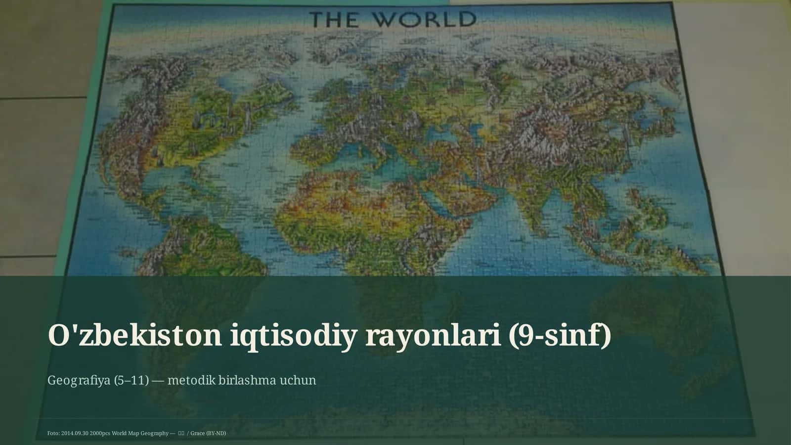O'zbekiston iqtisodiy rayonlari (9-sinf)