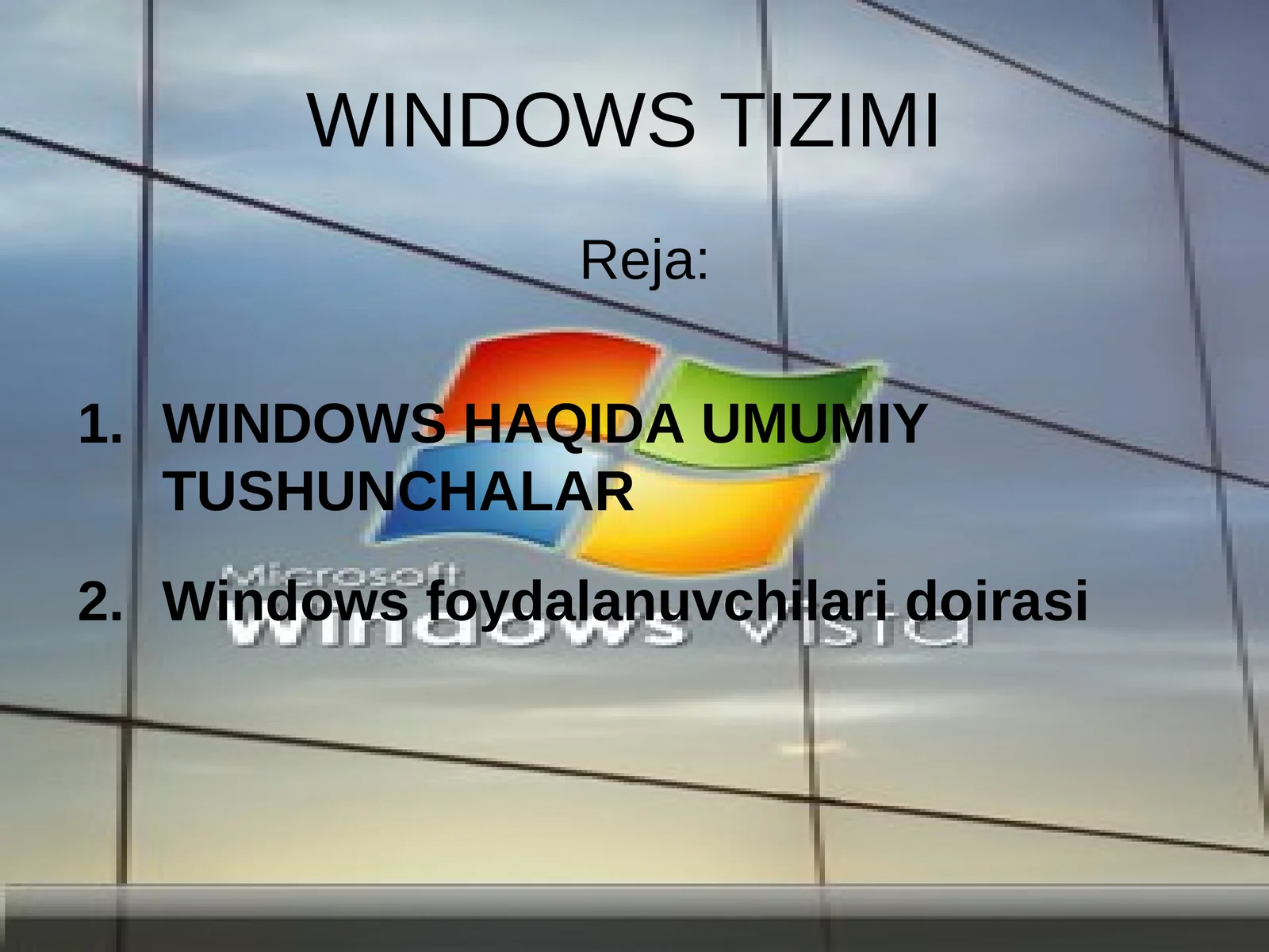 WINDOWS TIZIMI