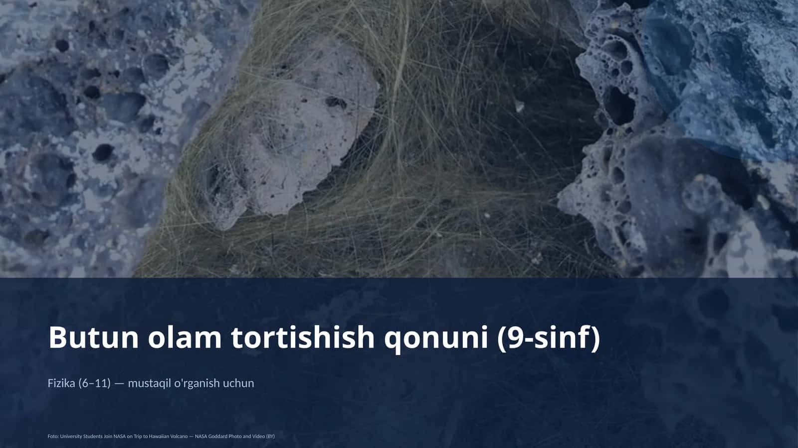Butun olam tortishish qonuni (9-sinf)