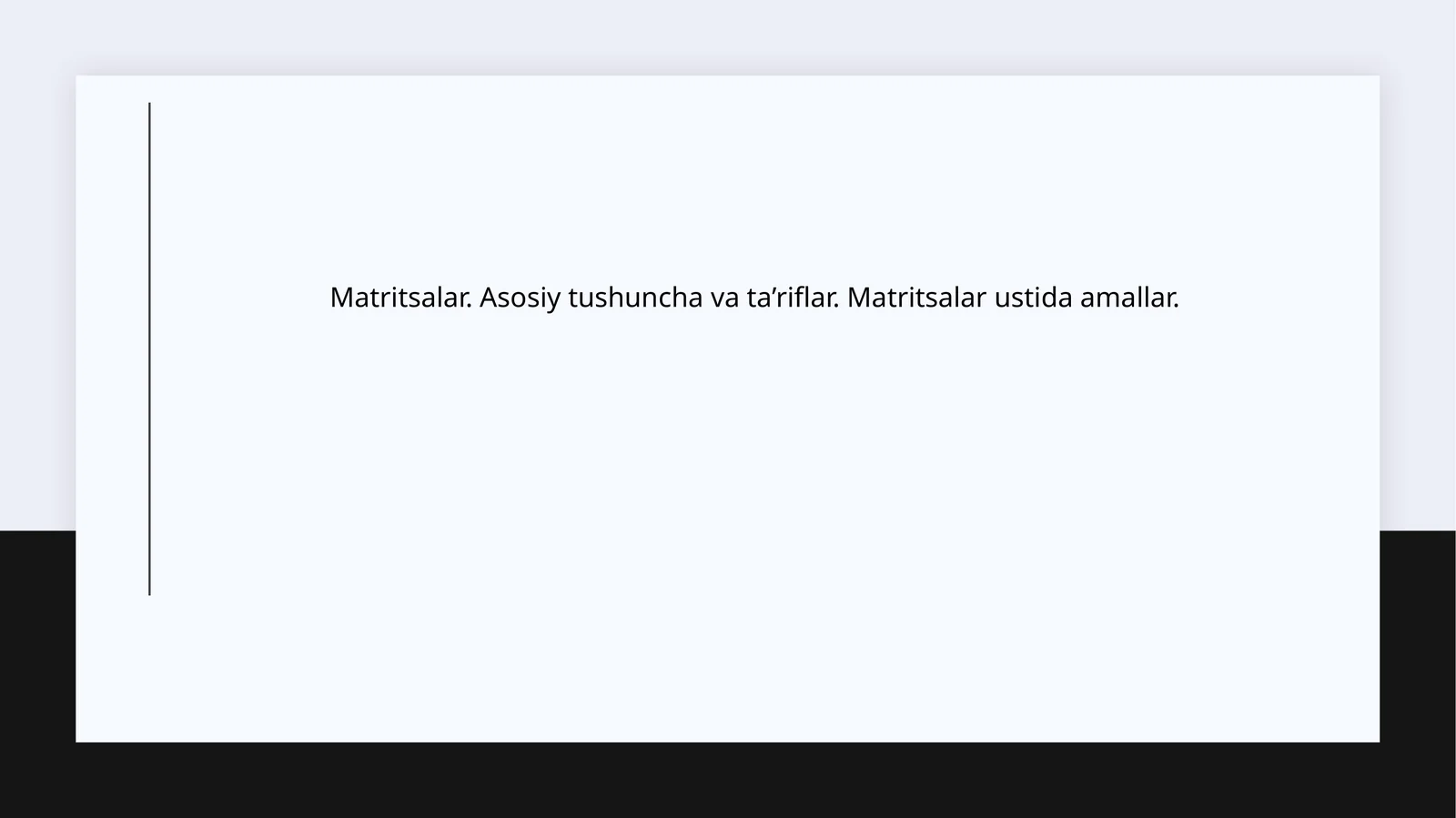 Matritsalar