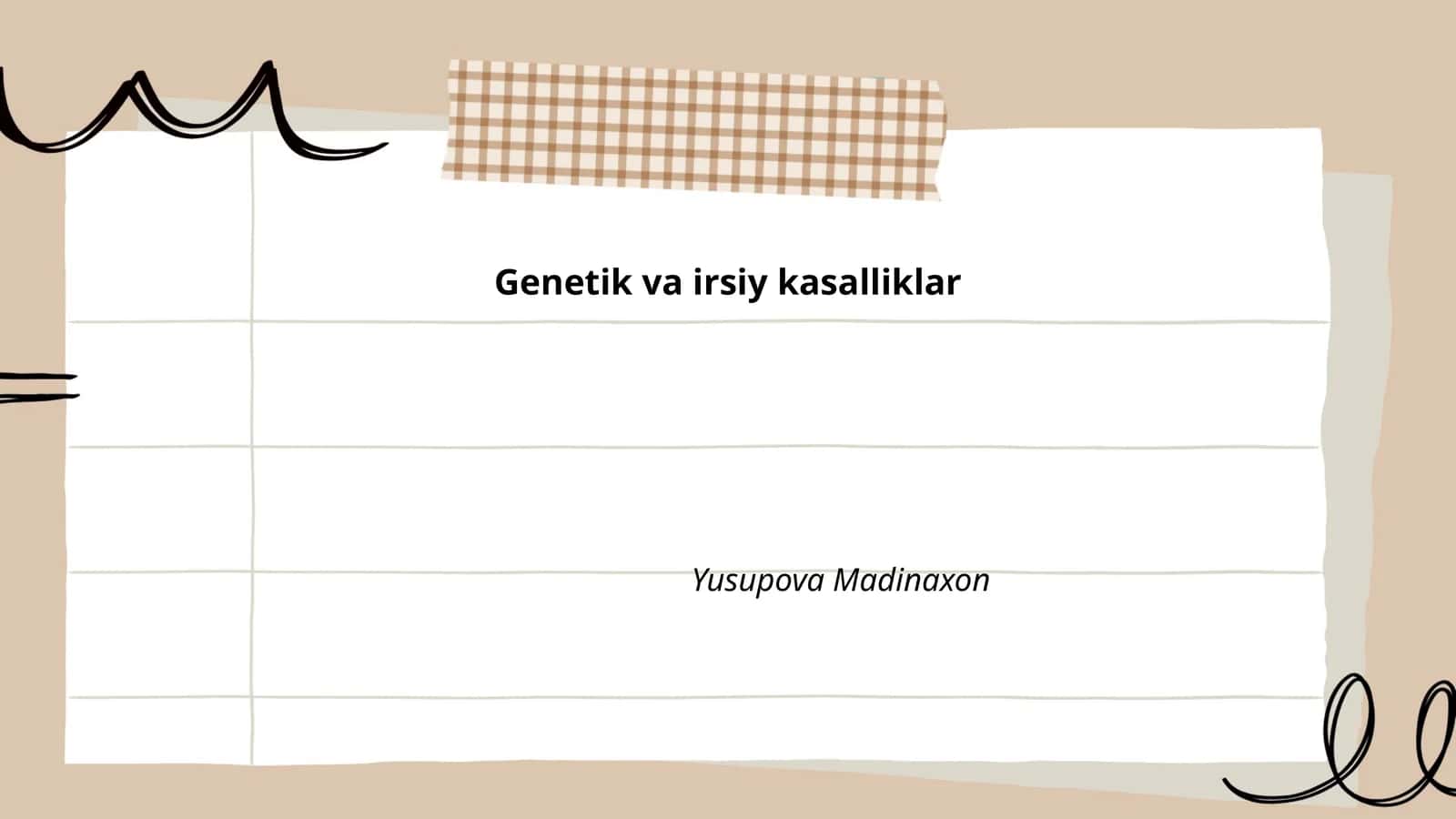 Genetik va irsiy kasalliklar