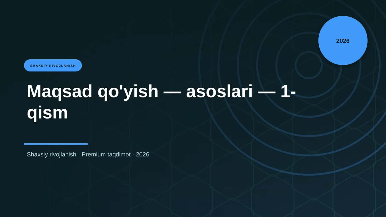 Shaxsiy rivojlanish