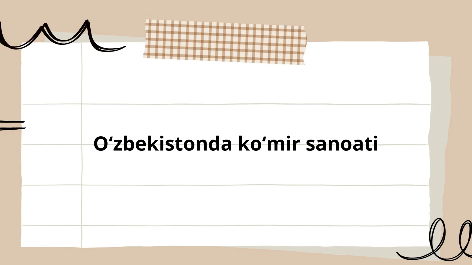 Oʻzbekistonda koʻmir sanoati