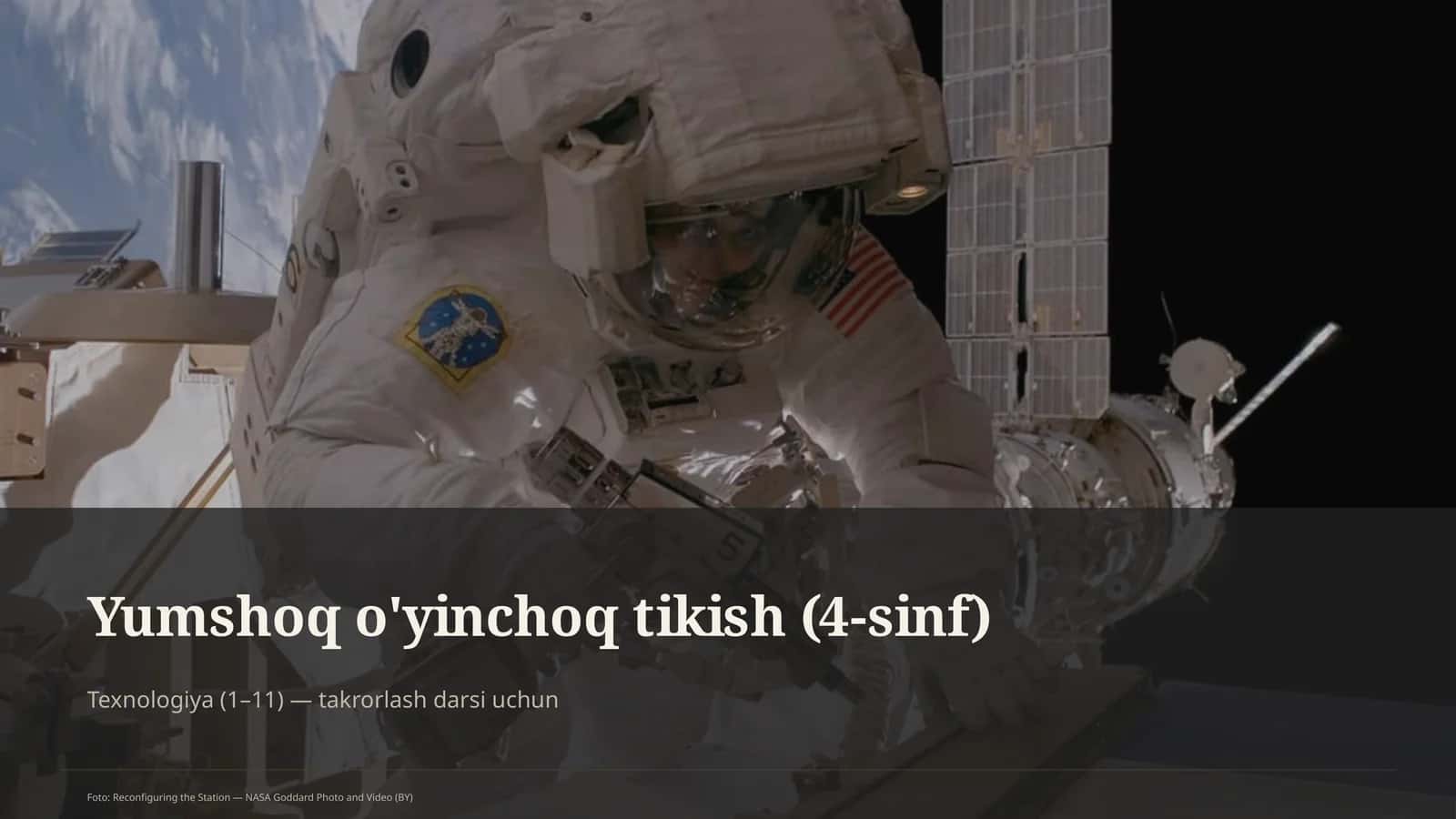 Texnologiya (1–11) — takrorlash darsi uchun