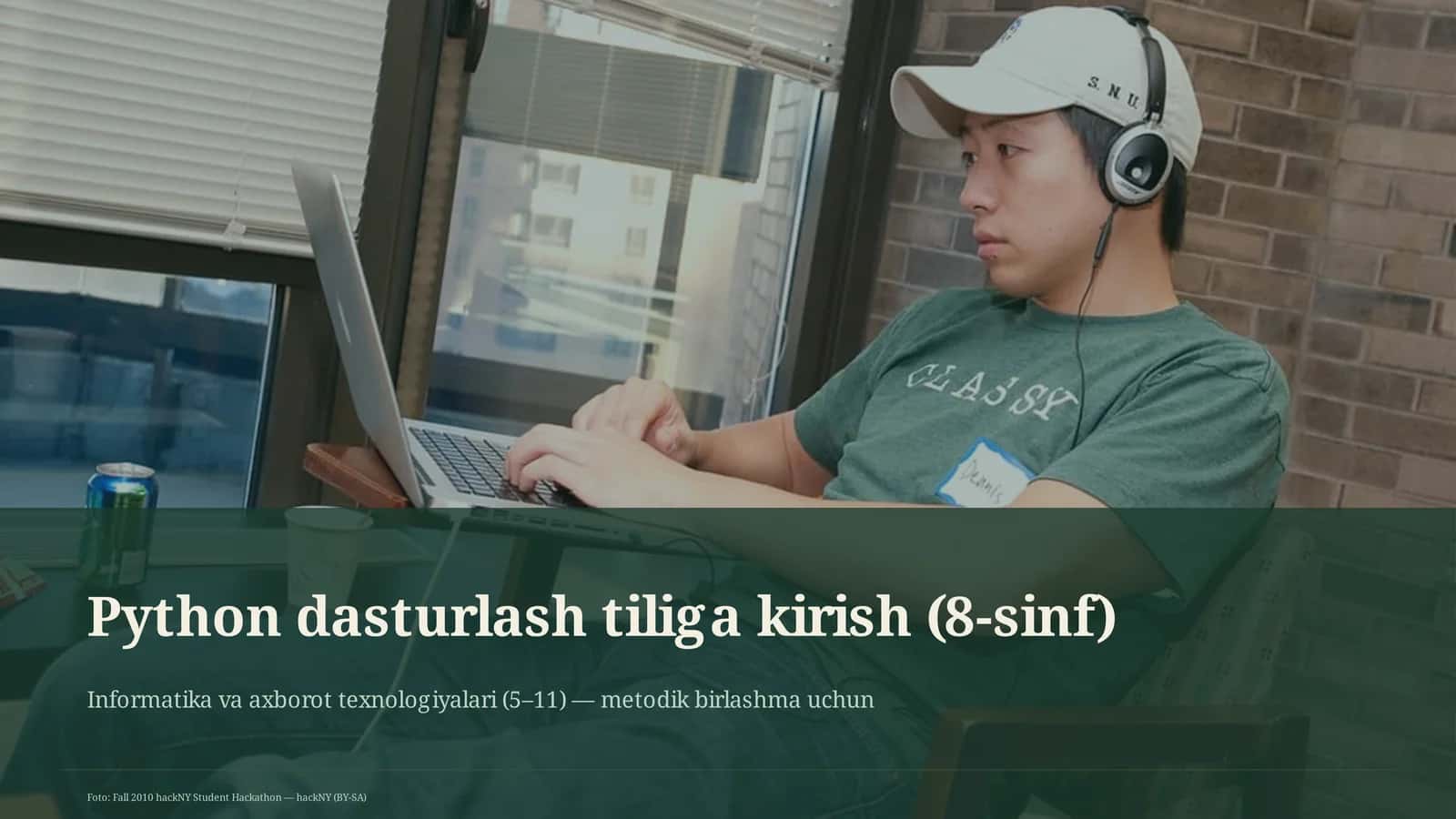 Python dasturlash tiliga kirish (8-sinf)