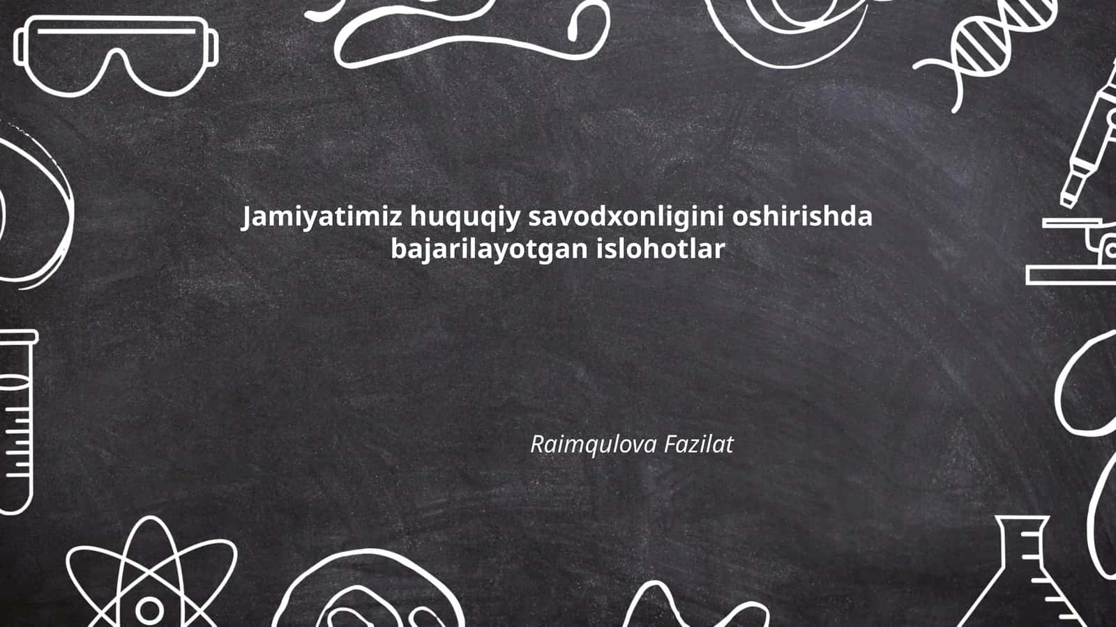 Huquqiy savodxonlikni oshirish dasturlari