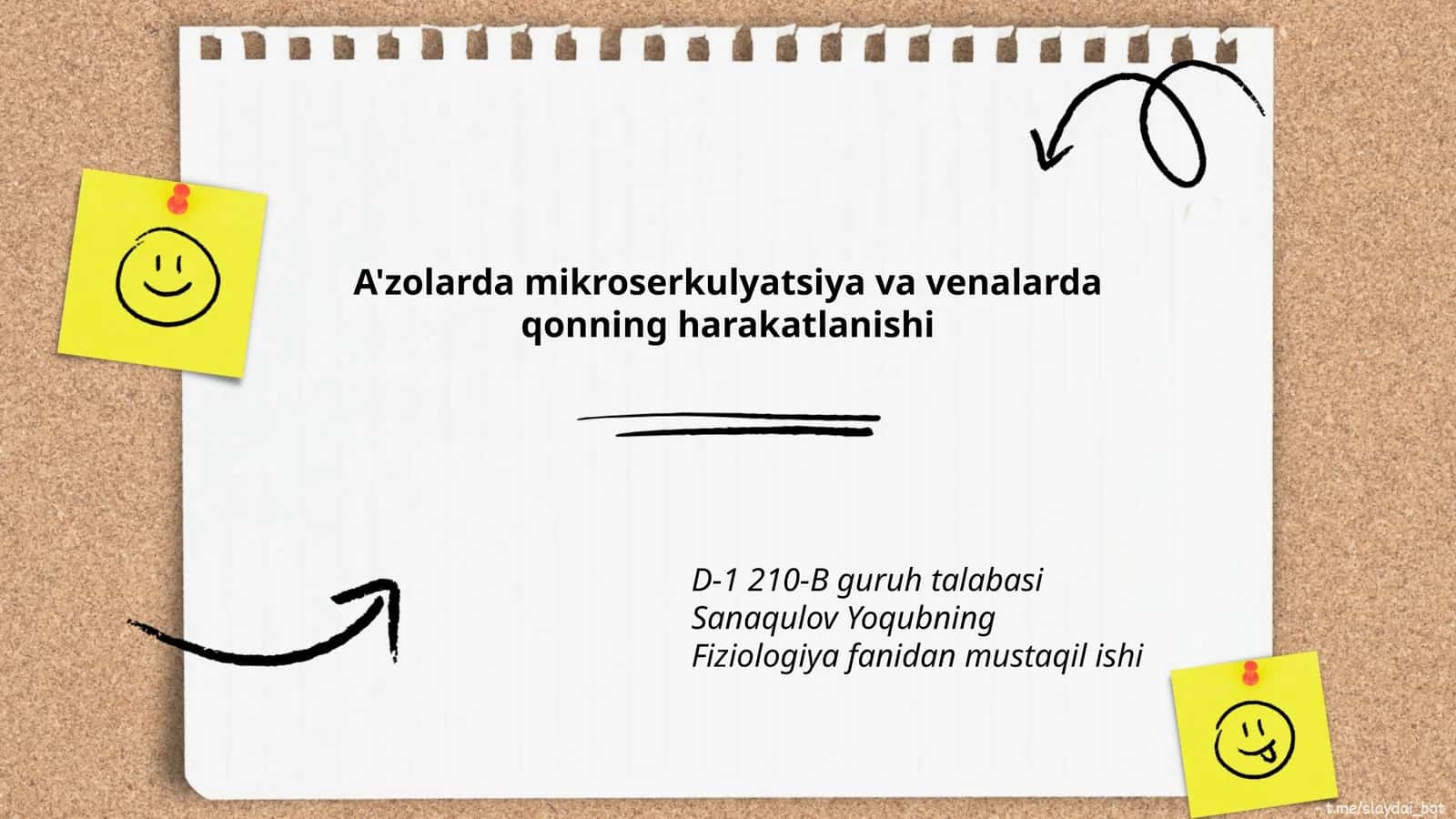 A'zolarda mikroserkulyatsiya va venalarda qonning harakatlanishi