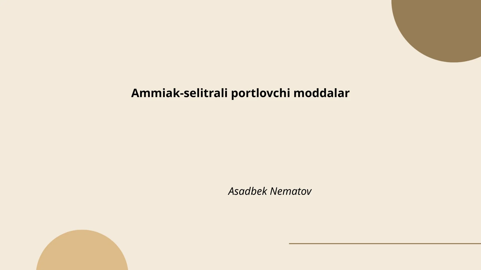 Ammiak-selitrali portlovchi moddalar
