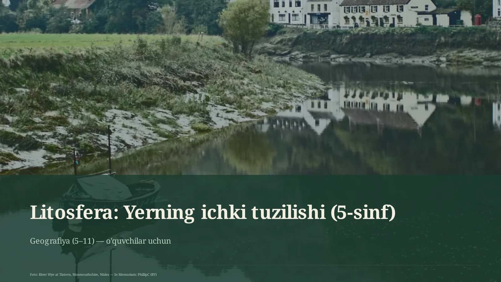 Litosfera: Yerning ichki tuzilishi (5-sinf)