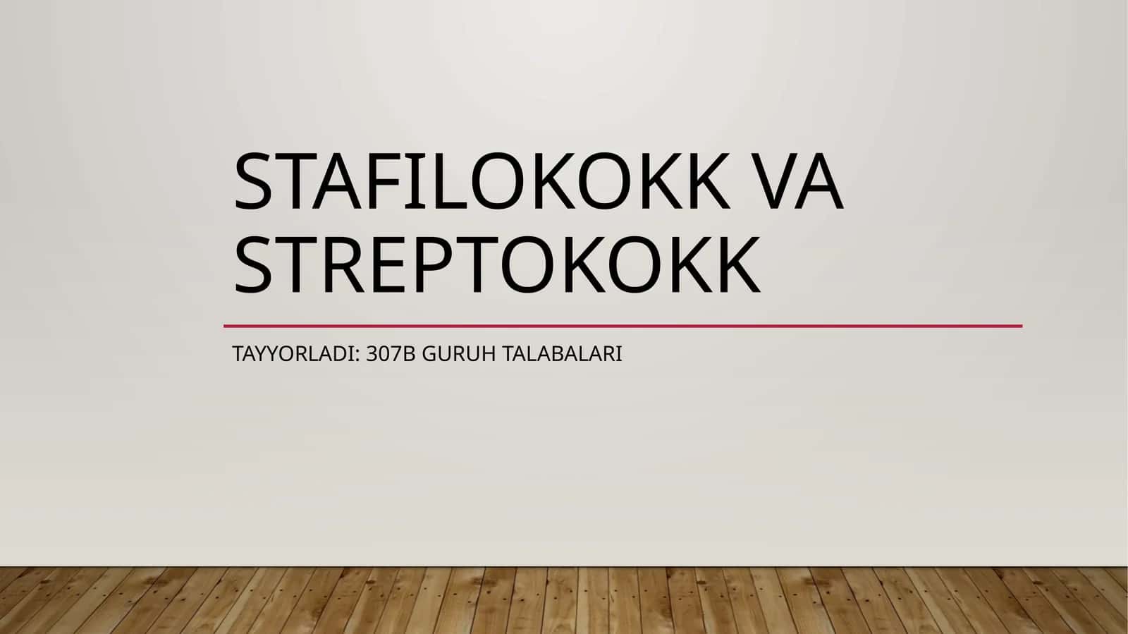 Stafilokokk va Streptokokk