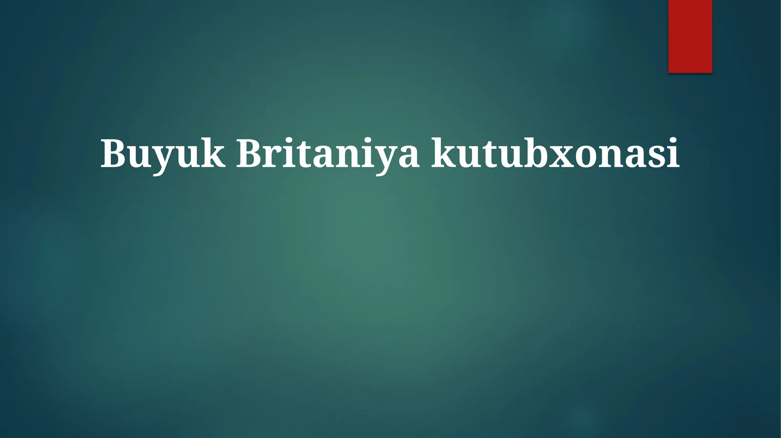 Britaniya kutubxonasining xizmatlari