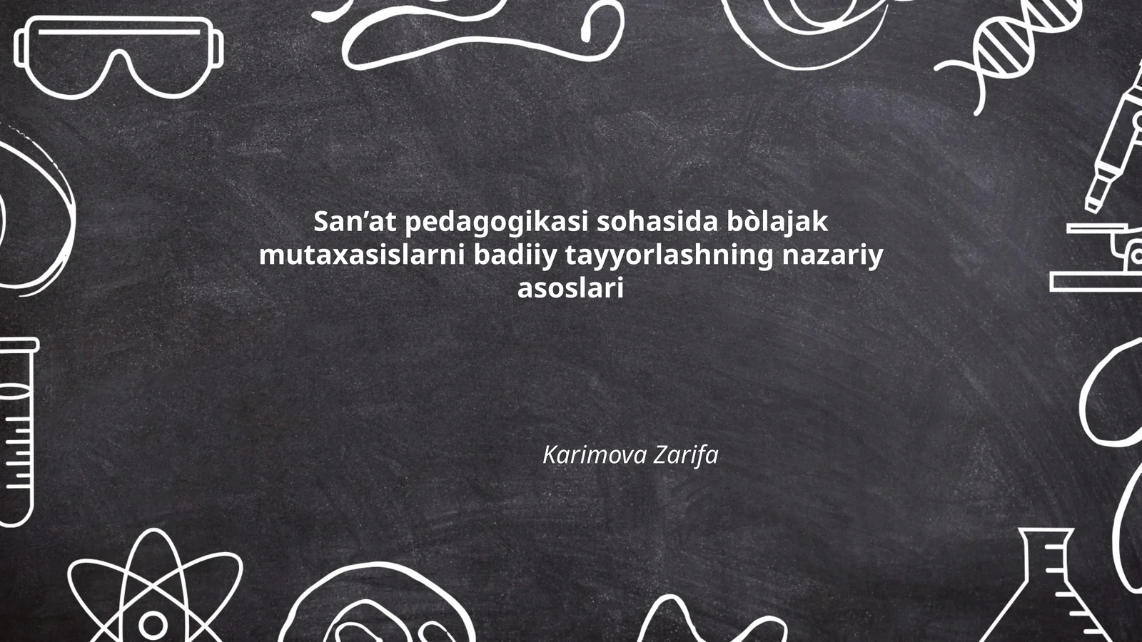 San'at pedagogikasining nazariy asoslari