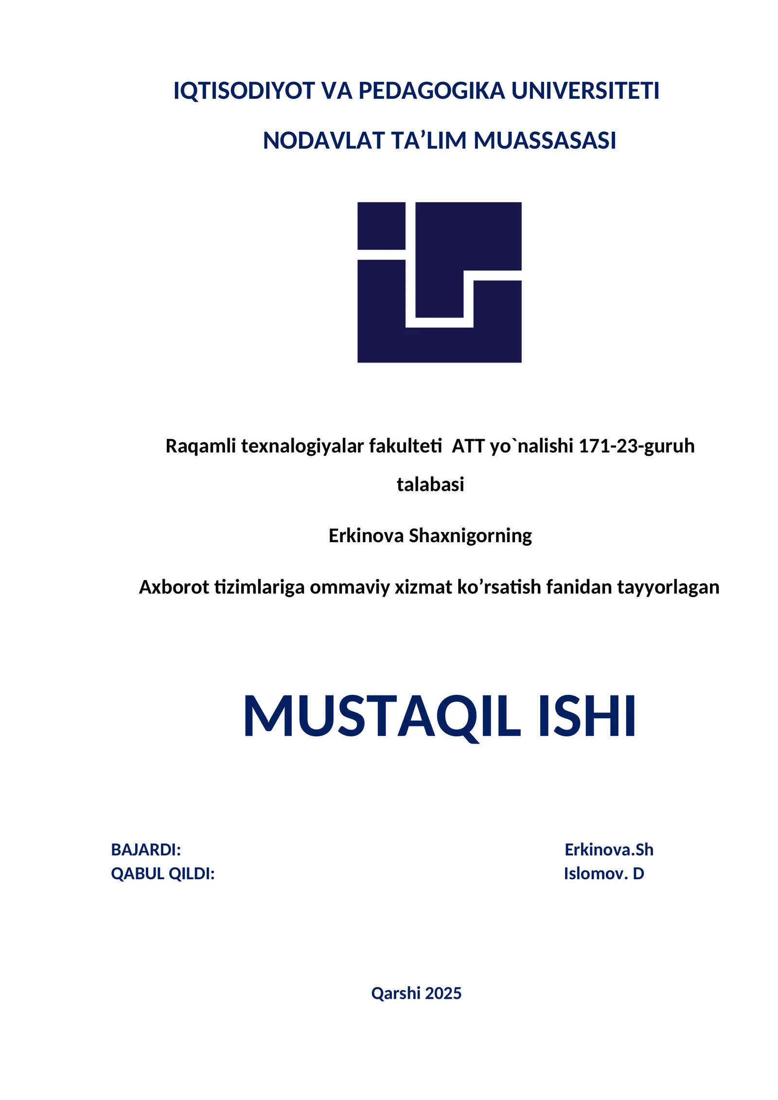 Navbat tizimlari haqida umumiy tushuncha