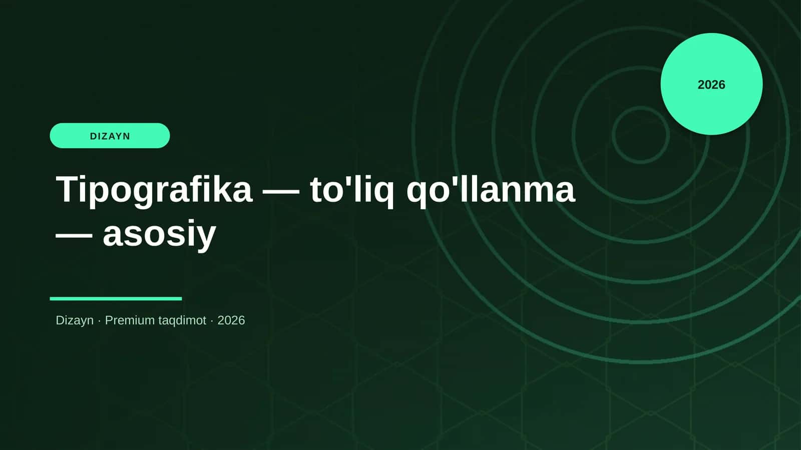 Tipografika — to'liq qo'llanma — asosiy