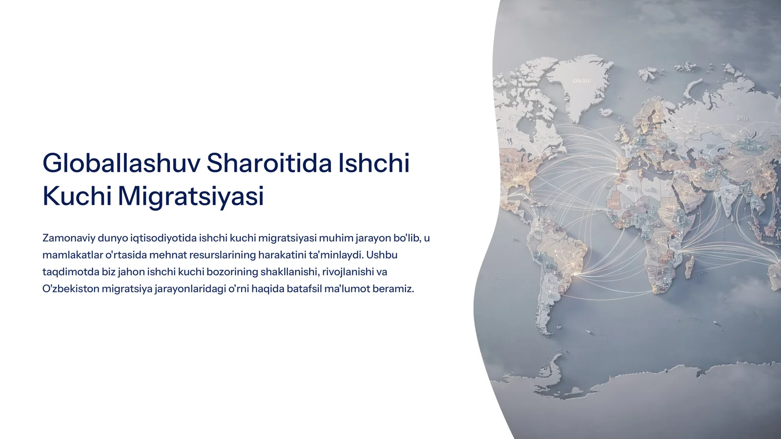 Globallashuv Sharoitida Ishchi Kuchi Migratsiyasi
