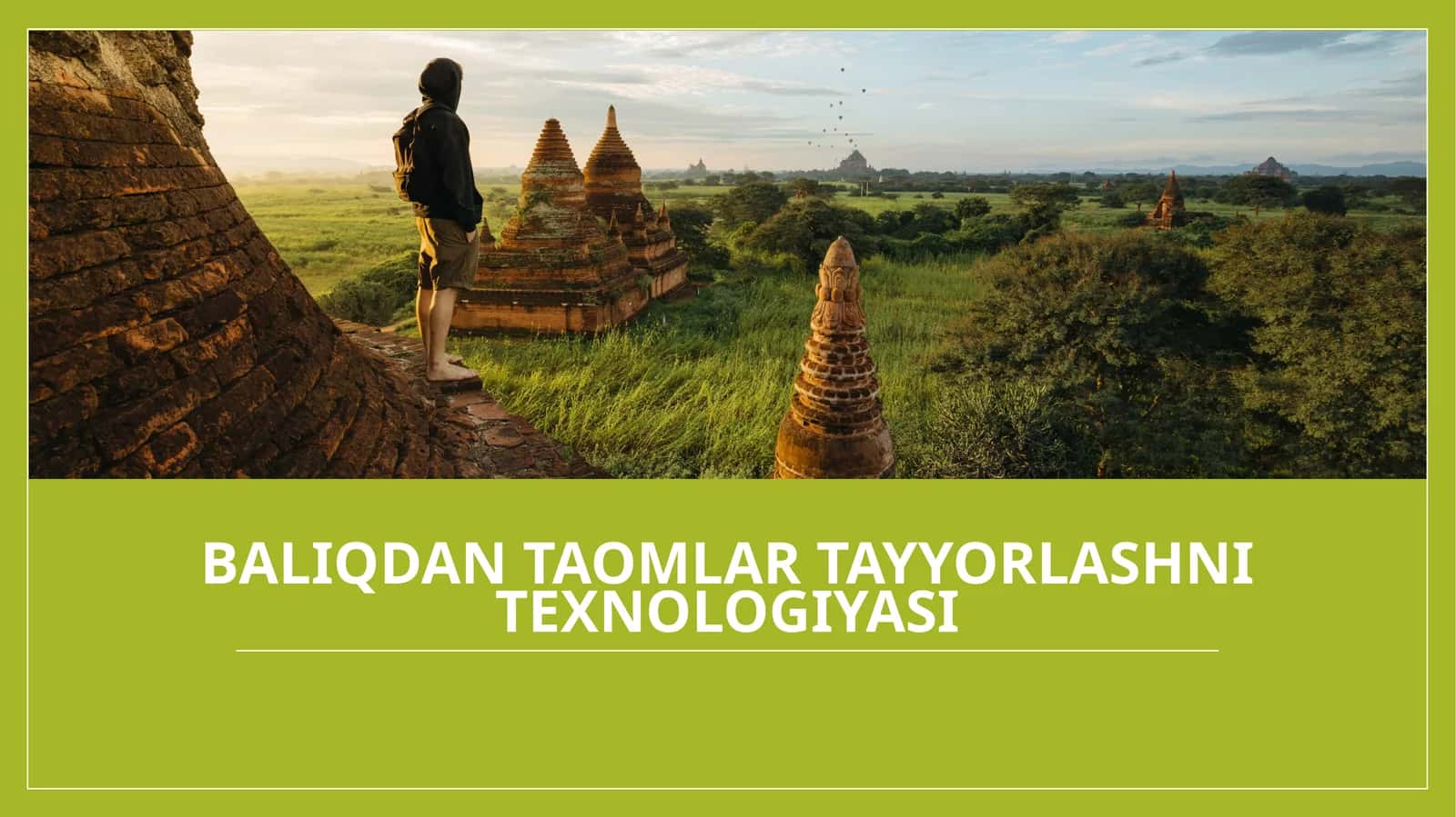 Baliq dantao'mlari tayyorlash texnologiyasi