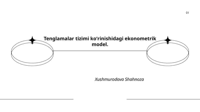 Tenglamalar tizimi koʻrinishidagi ekonometrik model