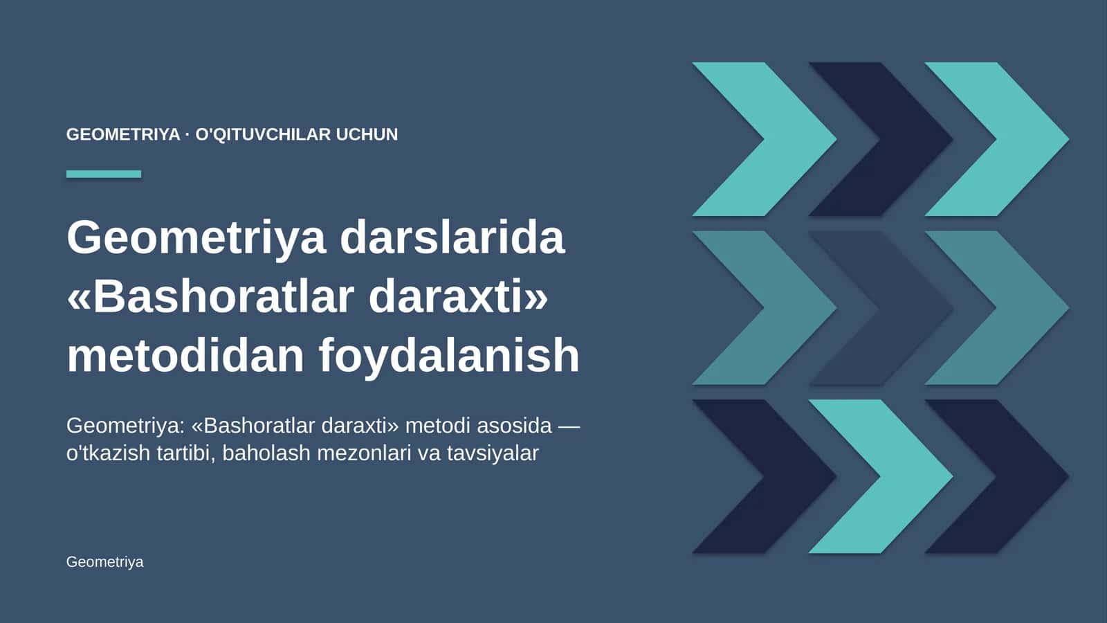 geometriya darslarida bashoratlar daraxti metodidan foydalanish 3653