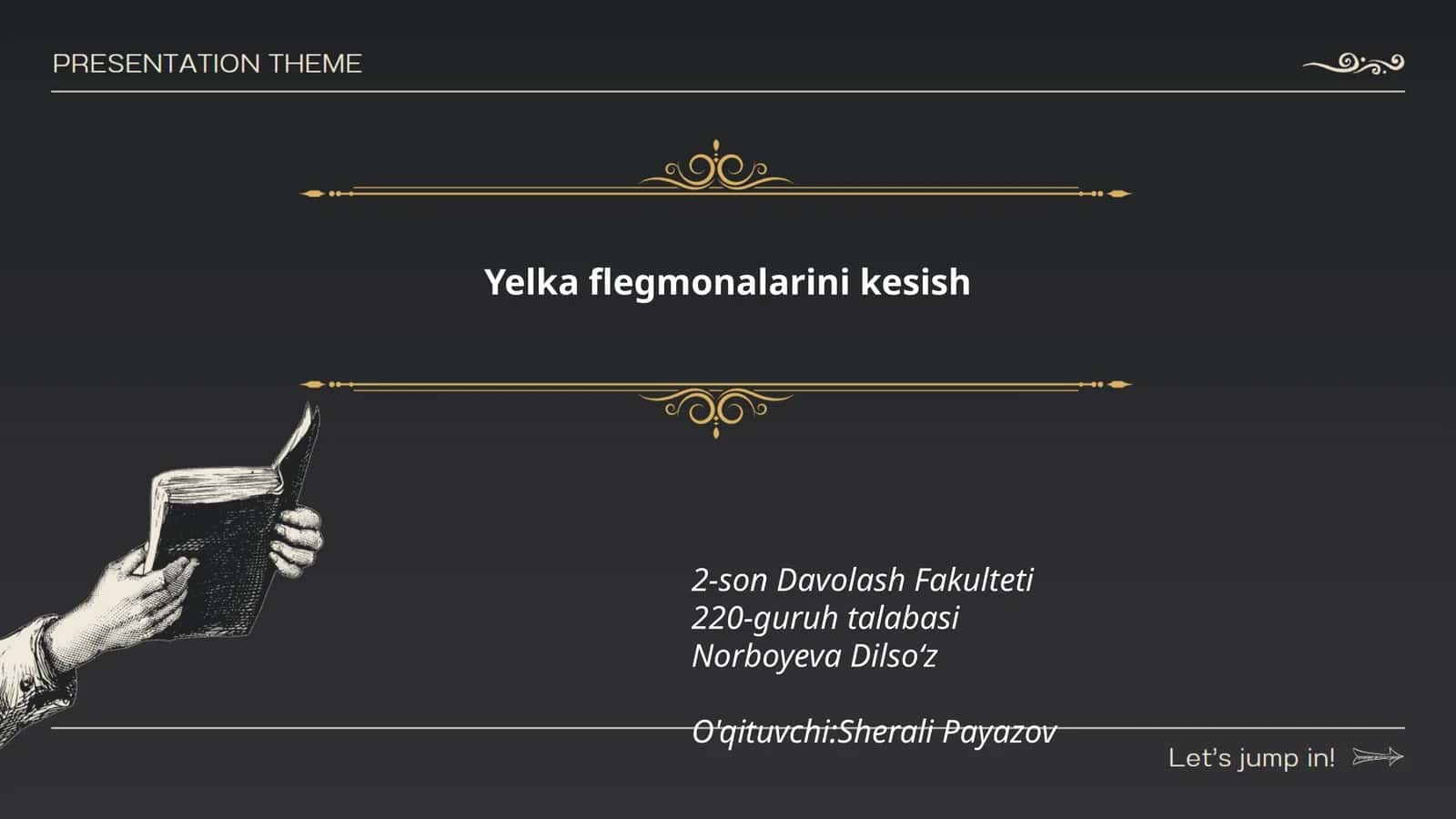 Yelka flegmonalarini kesish