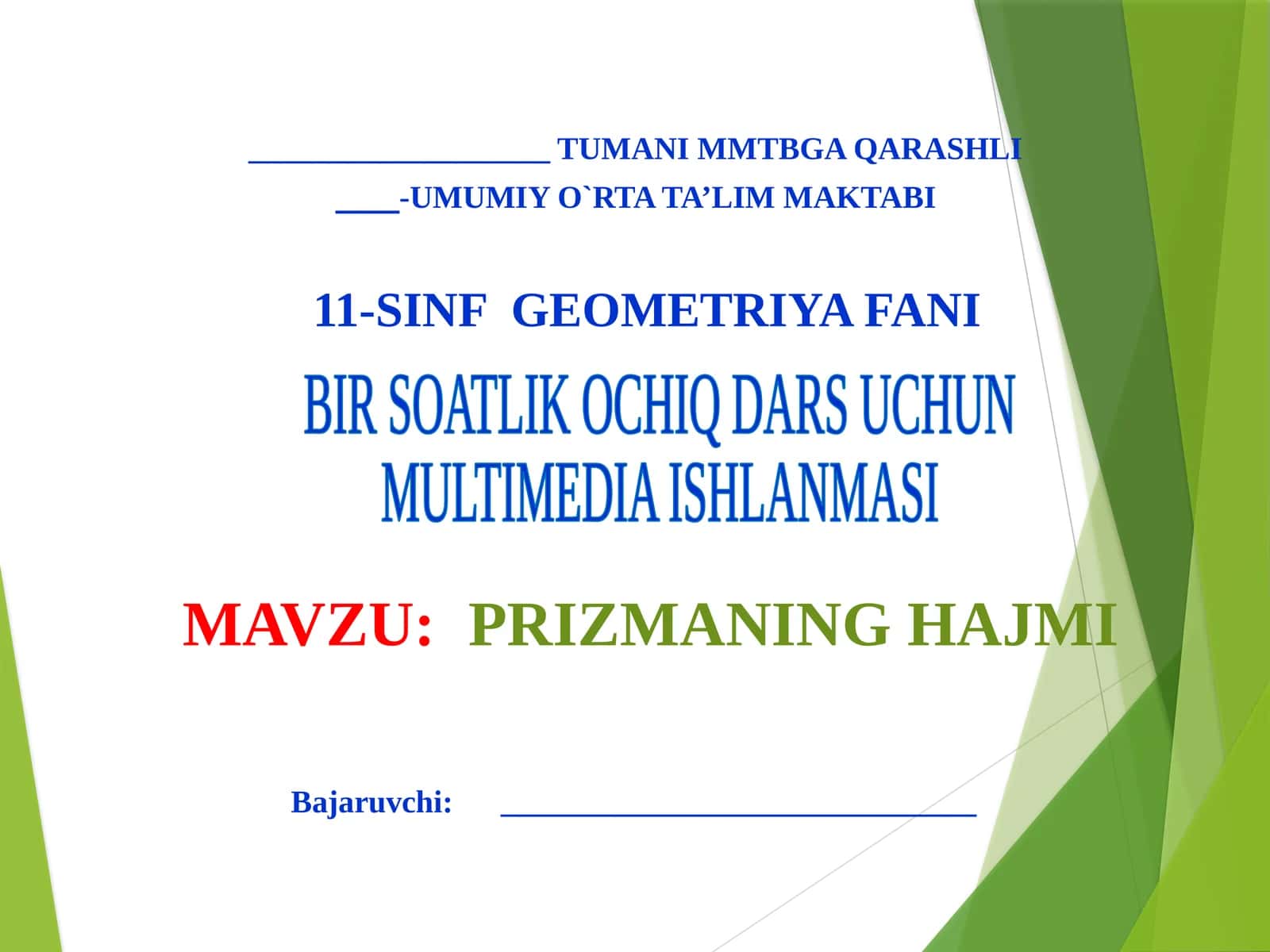 Geometriya fani