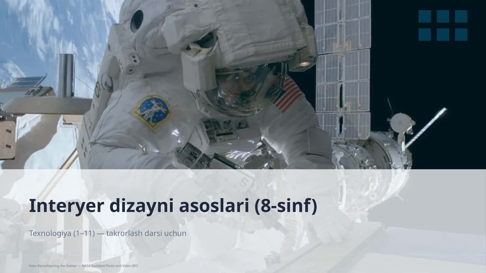 Interyer dizayni asoslari (8-sinf)