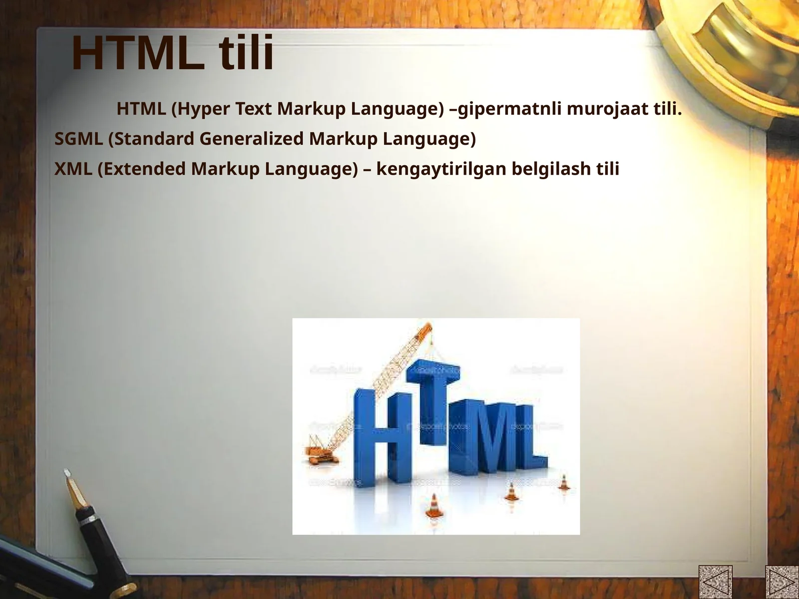HTML tili