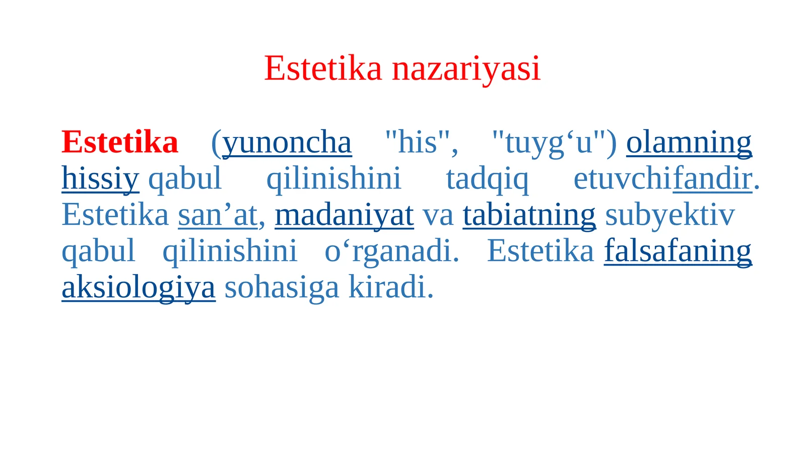 Estetika