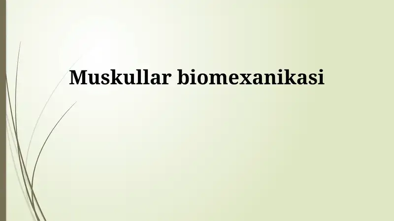 Mushak Biomekanikasi
