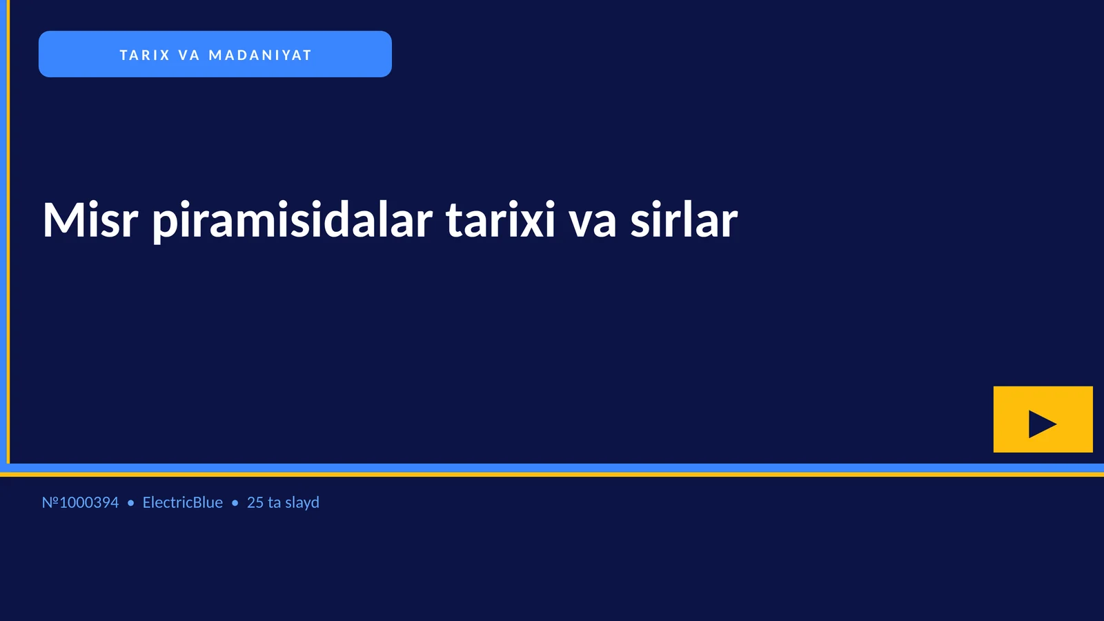 Misr piramisidalar tarixi va sirlar