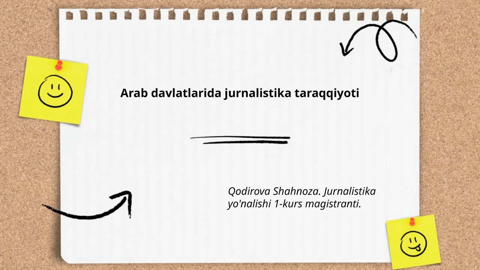 Arab davlatlarida jurnalistika taraqqiyoti